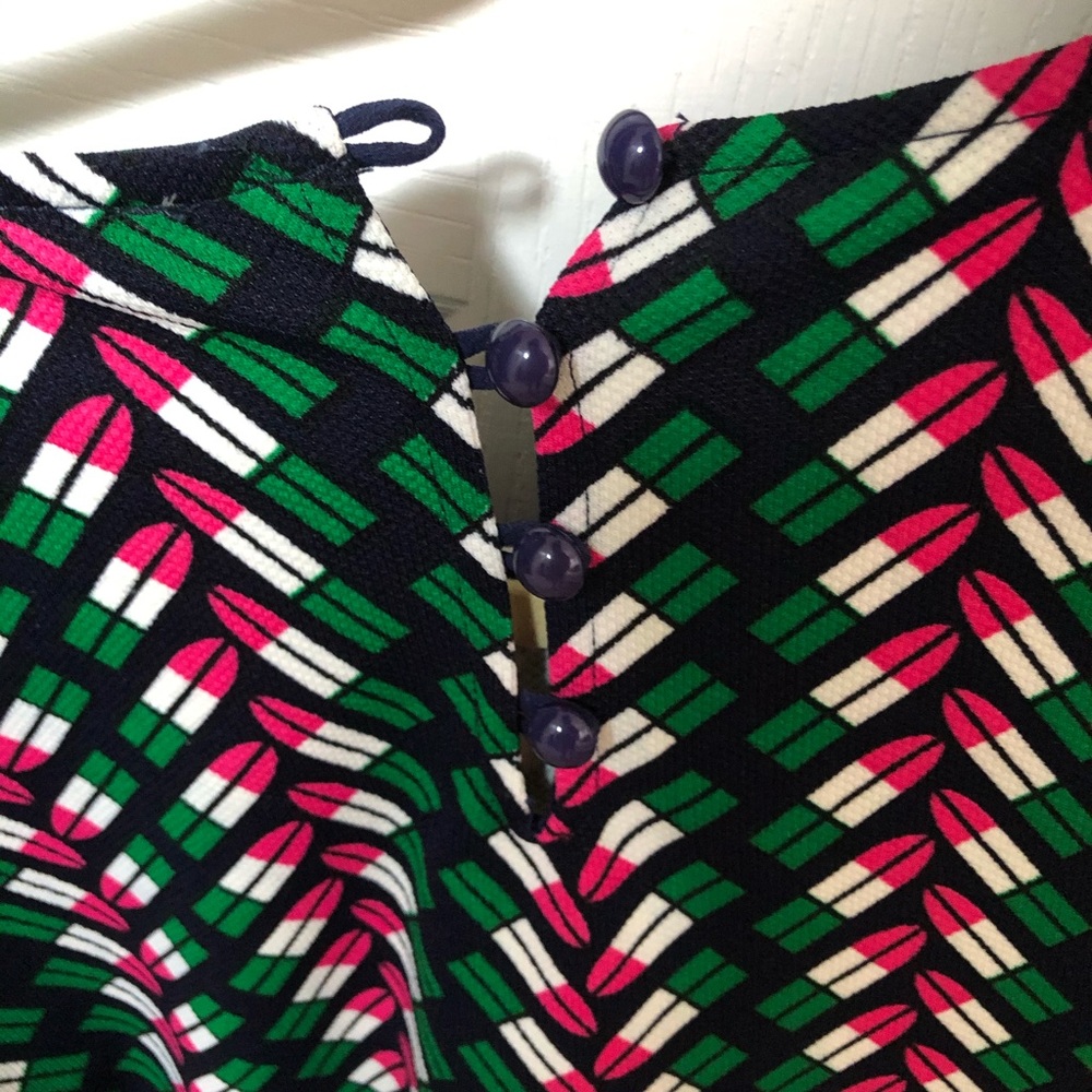 Patterned Peplum Blouse - image 3